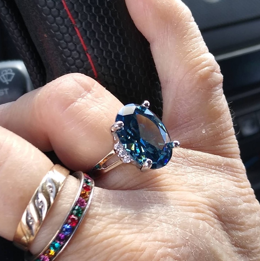 NWT LONDON BLUE TOPAZ RING - Picture 5 of 5